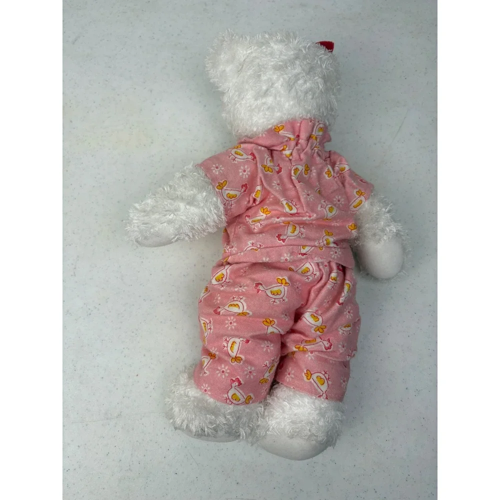 VTG Hard Rock Hotel Las Vegas‎ 2003 Herrington Teddy Bear White Plush pink PJs